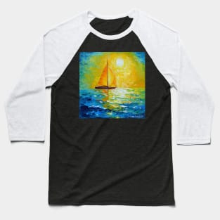 Sailboat in the sunlight Baseball T-Shirt